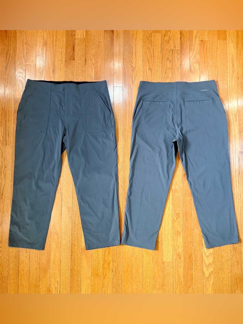 Lot Eddie Bauer Women's 14 Tall T14 Horizon Straight Ankle Pants Hiking Gorpcore